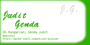 judit genda business card